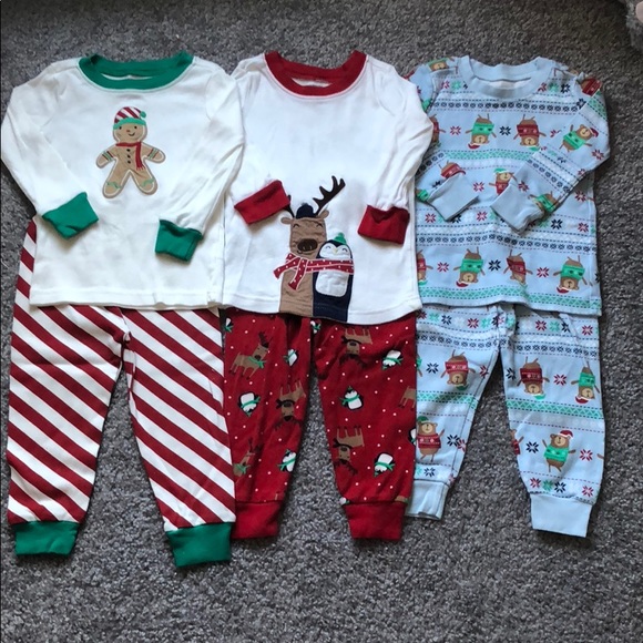 Gymboree Other - lot of 3 gymboree size 18-24 mo holiday pajamas